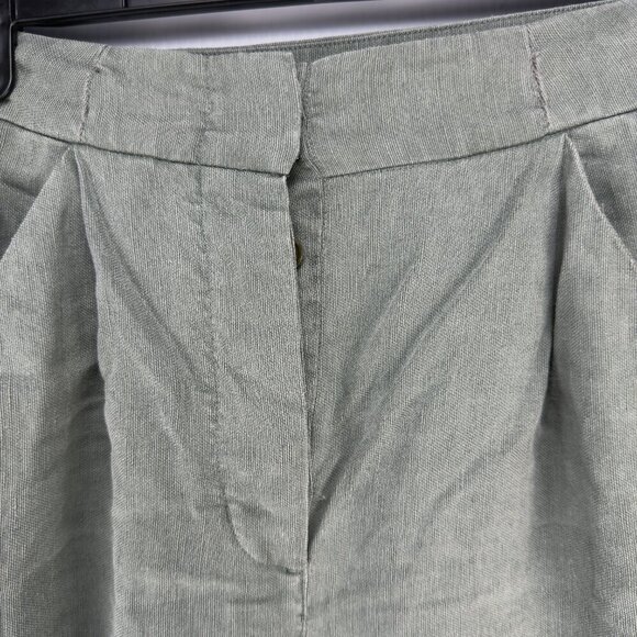 WILFRED ARITZIA Allant Linen Blend Green Pants Size 2 - Picture 8 of 8